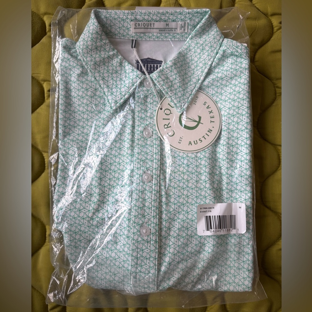 NWT Criquet Dice Polo